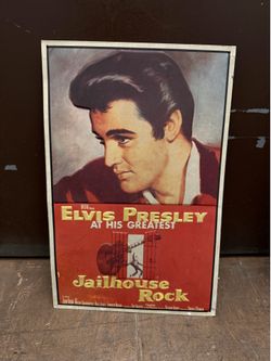 Elvis Presley Metal Tin Wall Art