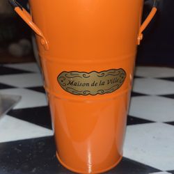 French Orange Vase 
