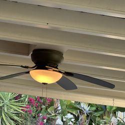 2 fans. lamps plus, casa habitat bronze ceiling fans with light, wet rated