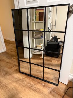 Window Pane Mirror, 38 L x26 W