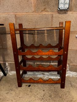 Wooden wine rack