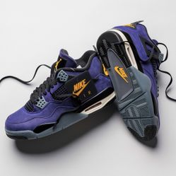 Air Jordan 4 Retro Lakers Sz 8.5, 9