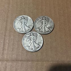 (3) Walking liberty’s 