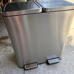 Double Sided Trash Can - Good Condition & Clean!