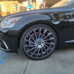 22" New Staggerd Roadforce Wheels & New Tires For LEXUS LS460