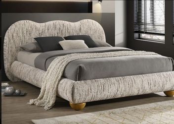 Brand New Latte Brown Queen Platform Bed Frame (Available in Eastern King)