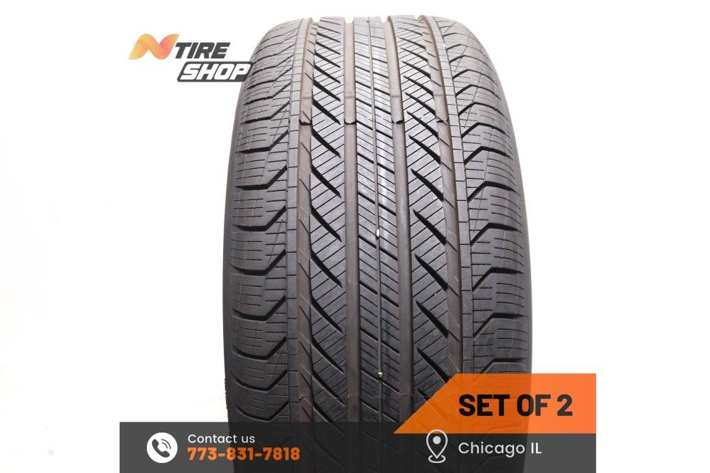 Set of 2 Used 10/32 Run Flat 255/50R19 107H Continental ProContact GX SSR MOE