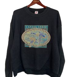 Canada Geese Crewneck Jerzees 90’s Vintage Sweatshirt Size:X-Large