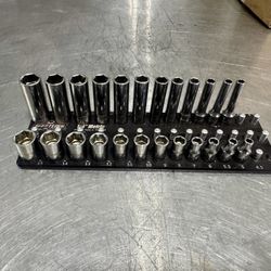 SNAP ON 1/4 DRIVE METEIC SHALLOW DEEP