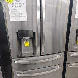Sale Now $2050 (Was $2099) 4 Door French Door SMART Refrigerator W/ 1 Yr Warranty 