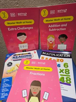 Homeschool 3rd grade math workbooks one 4th grade math one Reading Comprehension