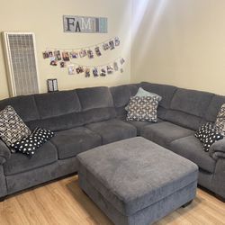 Sectional Couch With Ottoman Price negotiable