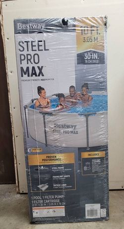 10'x30" Pool with Filter and Pump, New