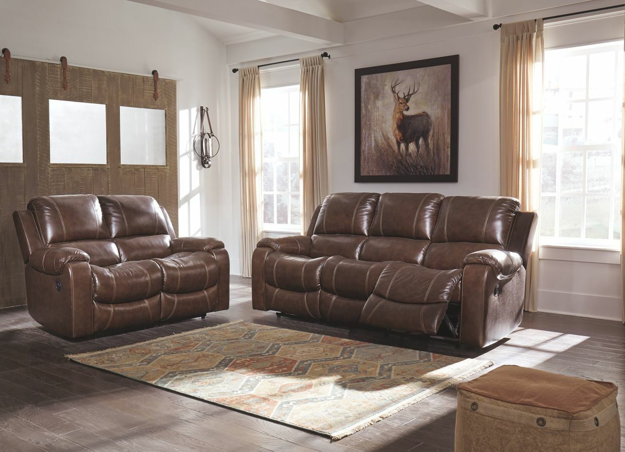 Rackingburg Leather Reclining Sofa And Loveseat