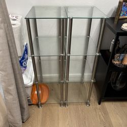 Glass Display Shelves (Set of 2) – Modern & Sleek