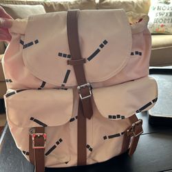 Herschel Backpack Canvas With Leather Trim