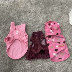 Set of 3 Clothes For Small Dog