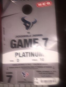 Platinum Texans jags