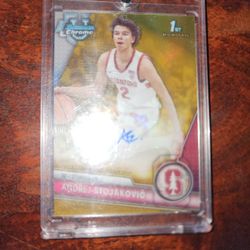 Andrej Stojakovic Bowman U Chrome Gold /50