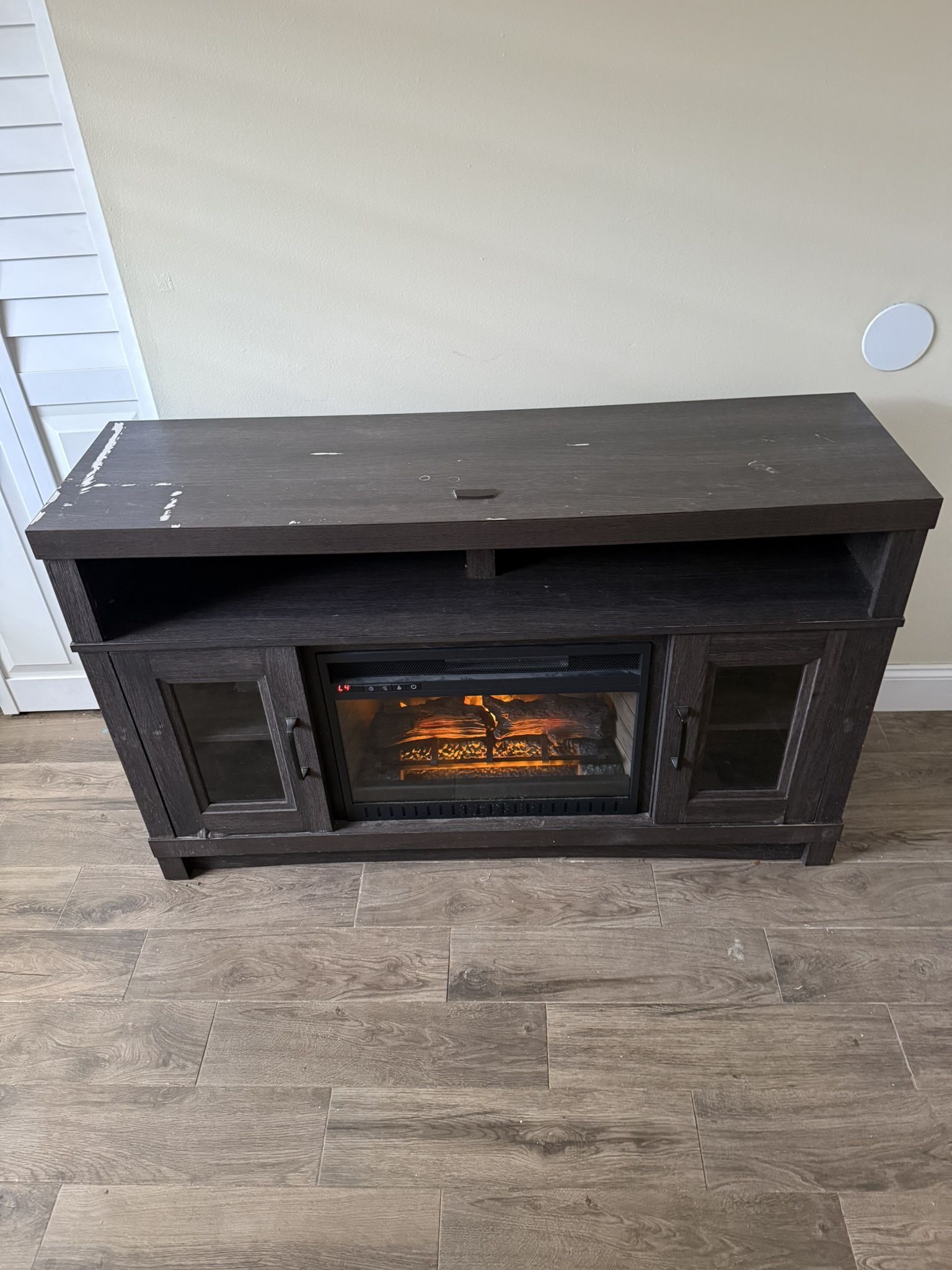 Electric Fireplace tv stand media console