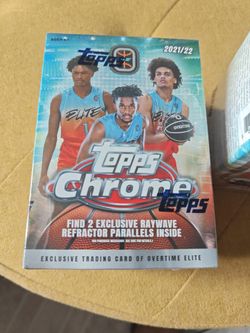 🏀 2021-22 Topps Chrome Overtime Elite Basketball – 2 Sealed Blaster Boxes