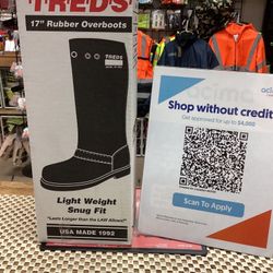 TREDS 17”  Light Weight Snug Fit Rubber Overboots 
