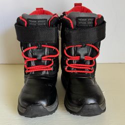 Carter’s Snow Boots Toddler Size 9 Black & Red