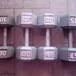 Weight Iron Hex Dumbbells #320 Lbs