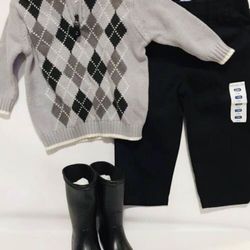 3 Pc Toddler Boys Outfit 