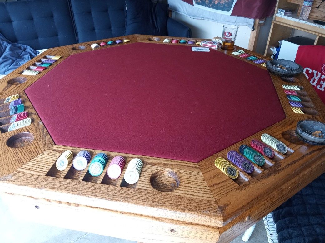 Poker, Bumper Pool, Table.