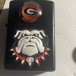 Georgia Bulldogs, new fliptop lighter fluid, not included