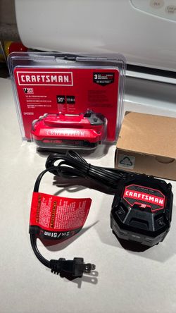 Craftsman charger with lithium battery new