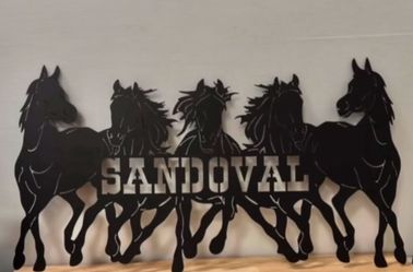 Horse Metal Plaque  