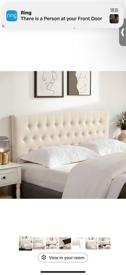 New in box Tufted Upholstered Headbo ard King Size,
