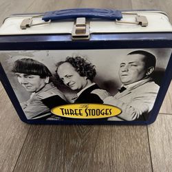 Vintage The Three Stooges [DVD] Lunch Box And 2 DVDs 
