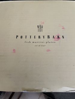 Pottery Barn Martini Plates 