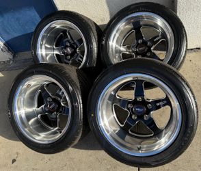 Weld Ventura Black / Milled 17x11 5x5 With Toyo Extensa 315/35/17 Tires For Obs Chevy 🔥🔥🔥