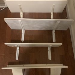 4 Sets Of Shelves With Brackets