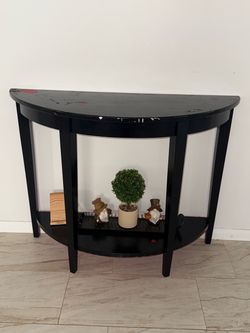Black entryway table