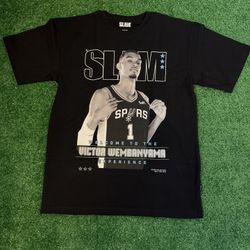 New Slam Victor Wembanyama Cover Shirt Men’s Size Medium Black NWT Sold Out !!
