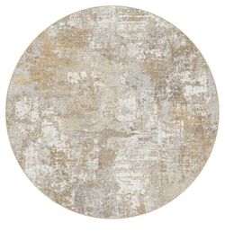 New!✨ Nice 8 foot modern abstract round washable rug