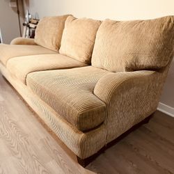 Corduroy Sofa Couch (FREE DELIVERY)