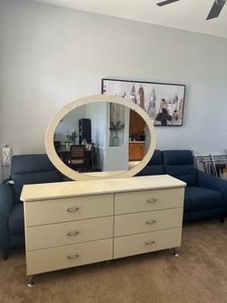 Dresser with mirror