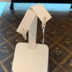 10 k Y Gold Diamond Earrings 