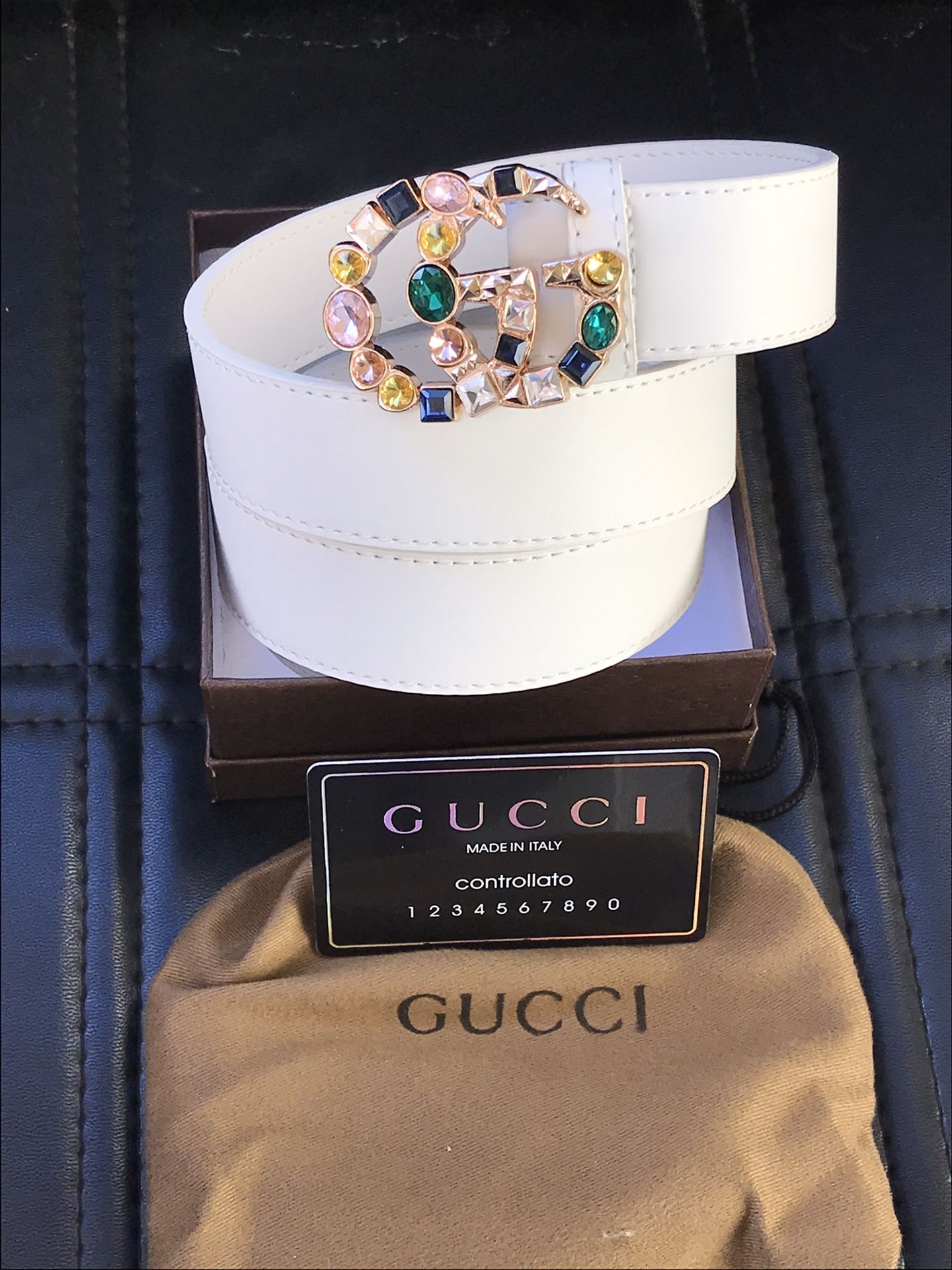 White Designer Belt Women's