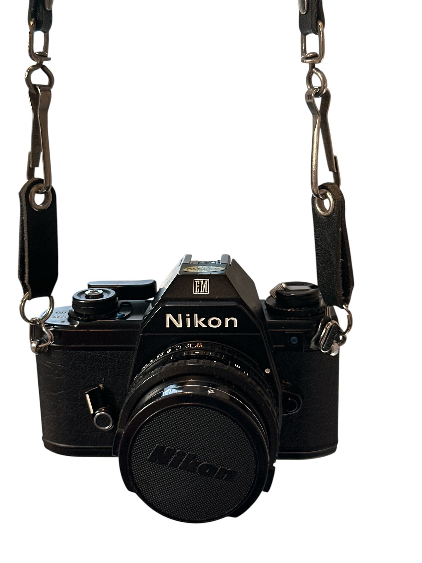 Nikon Em 35 Mm Slr Film, Compact Lightweight Camera With Case