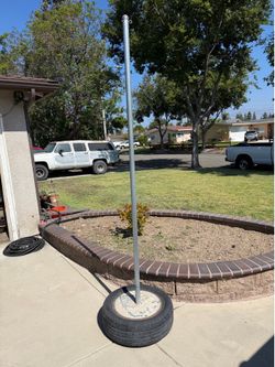 Tether ball pole