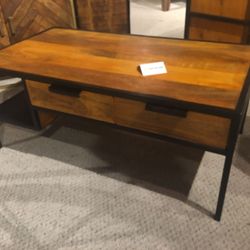 New 43.50” wide coffee table made with real wood