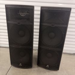 Pair Peavey SP4 Black Widow 2x15" 2000W 4Ω PA Speakers 2017