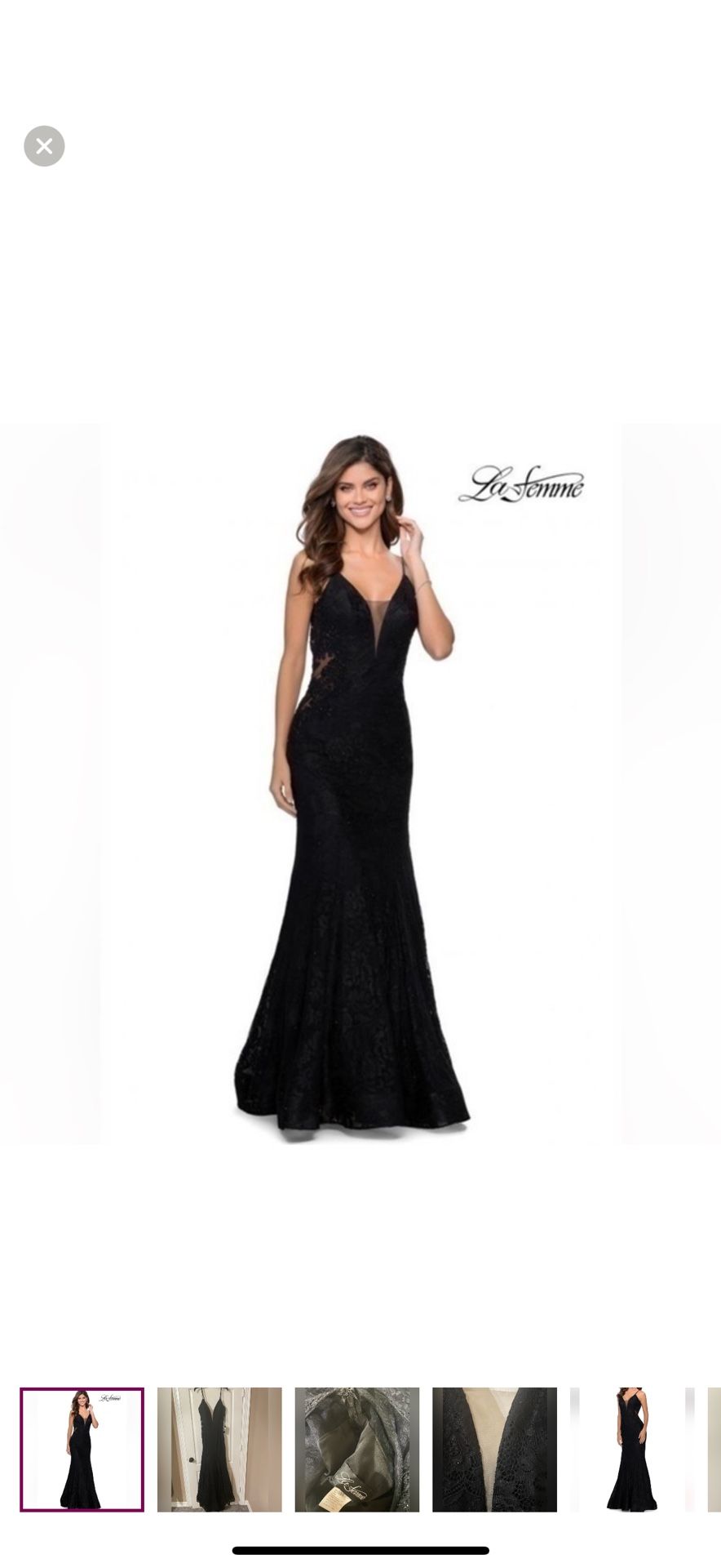 Le Femme Sleeveless Mermaid Dress